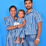 Indigo Striped Family photo review