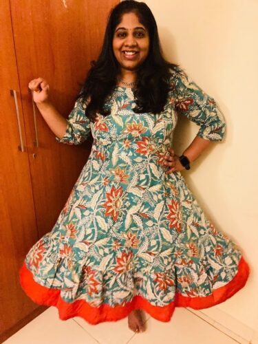 Foliate Frill Nursing Dress photo review